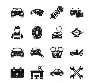 汽车维修图标图片