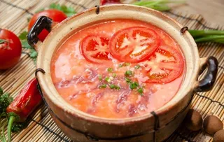 番茄牛肉粥图片