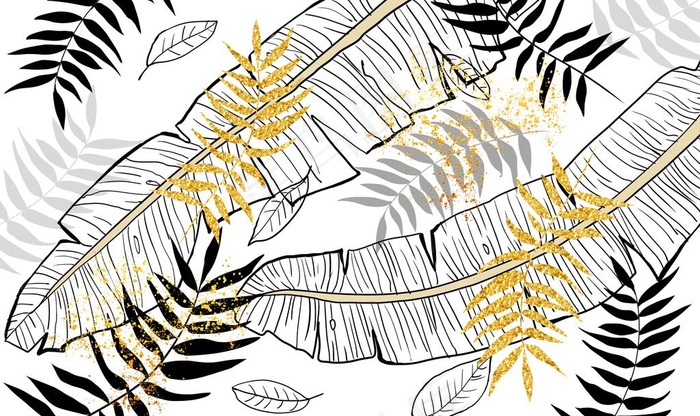 梦幻树叶背景图片