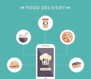 送外卖信息图表图片