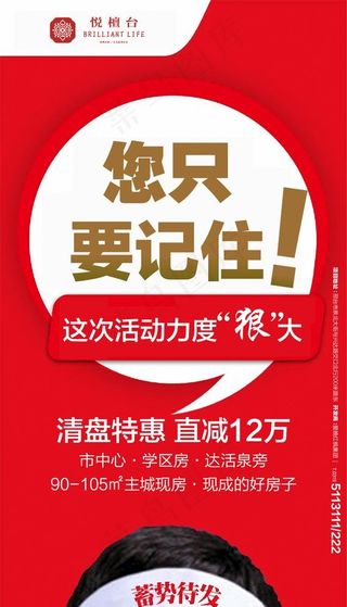 房地产促销单屏图片