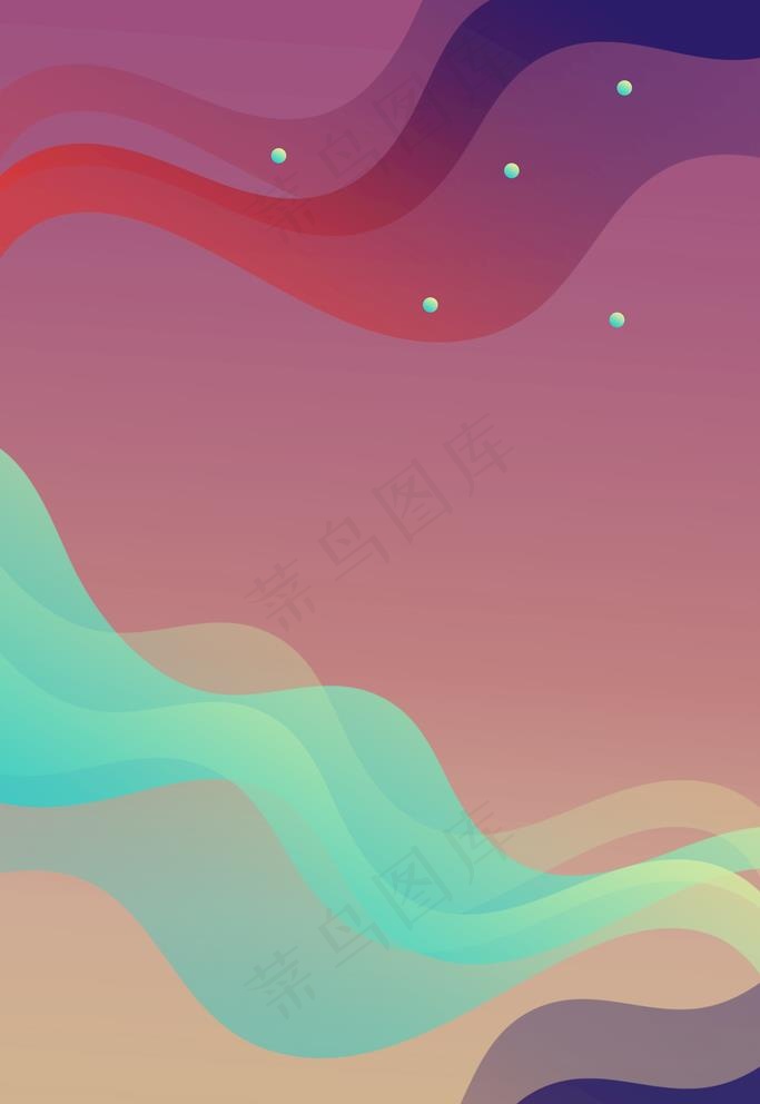 渐变流体海报背景图片