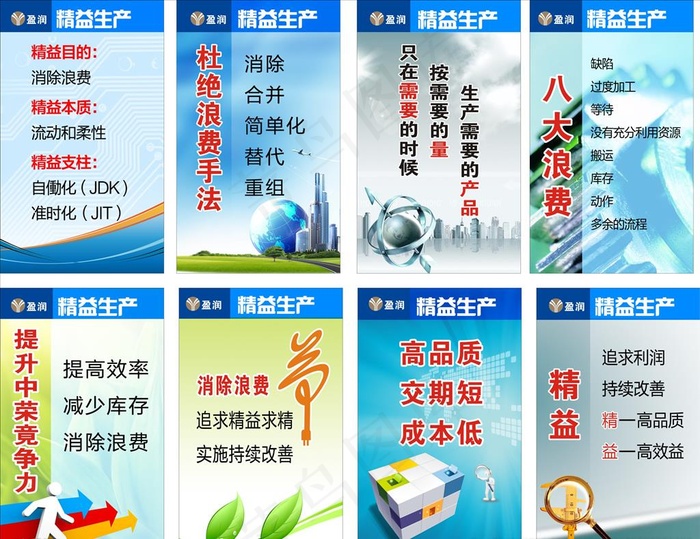 精益生产图片(210X297)cdr矢量模版下载