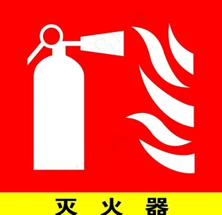 灭火器标识图片