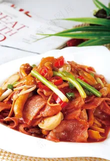 炒培根图片 炒培根图片