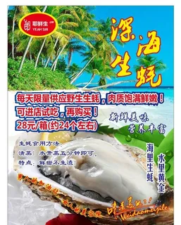 生蚝海报图片