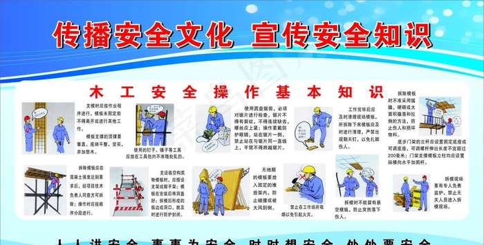 木工安全操作规程图片cdr矢量模版下载