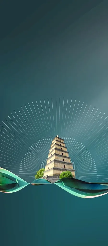 配套 地产 系列稿 西安大雁塔图片(1080X2292(DPI:72))psd模版下载