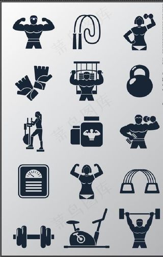 健身图案图片