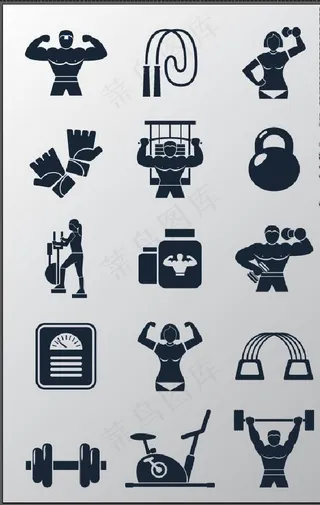 健身图案图片