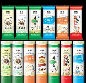 挂面包装设计图片