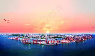 防城港码头美景图片