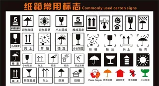 纸箱常用标志1图片