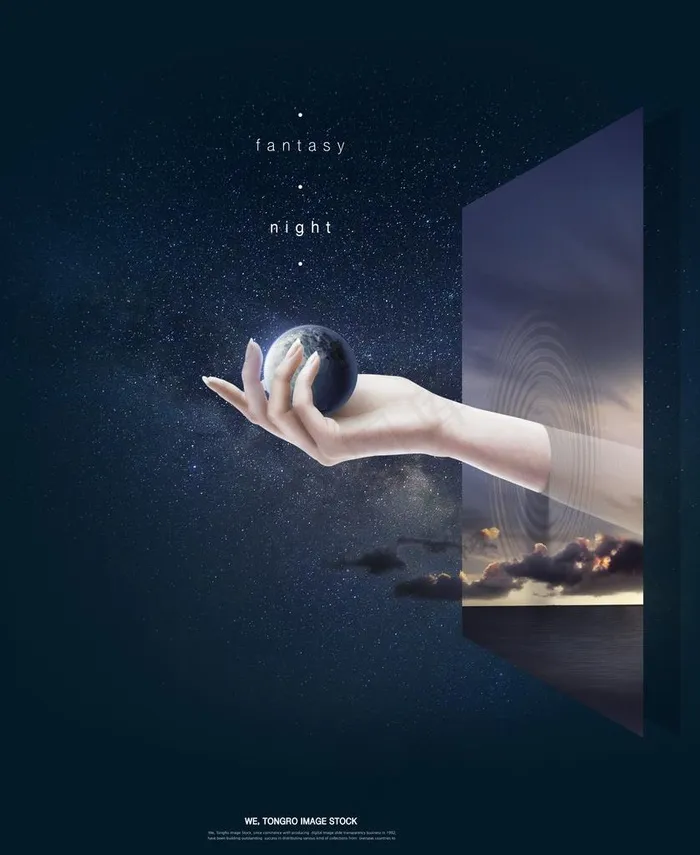 太空星球海报图片(3850X4530(DPI:300))psd模版下载