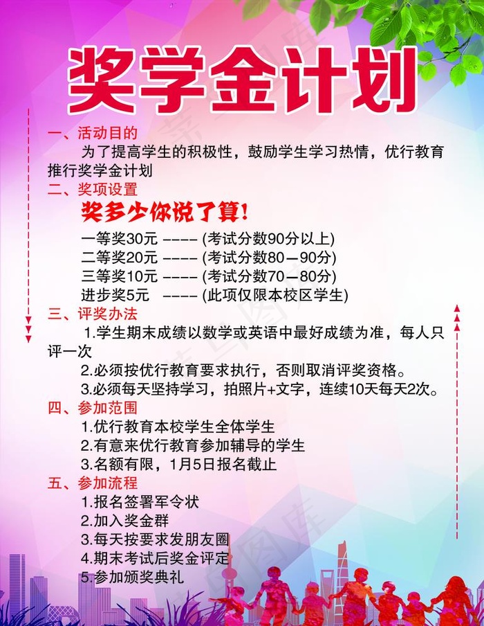 奖学金计划图片