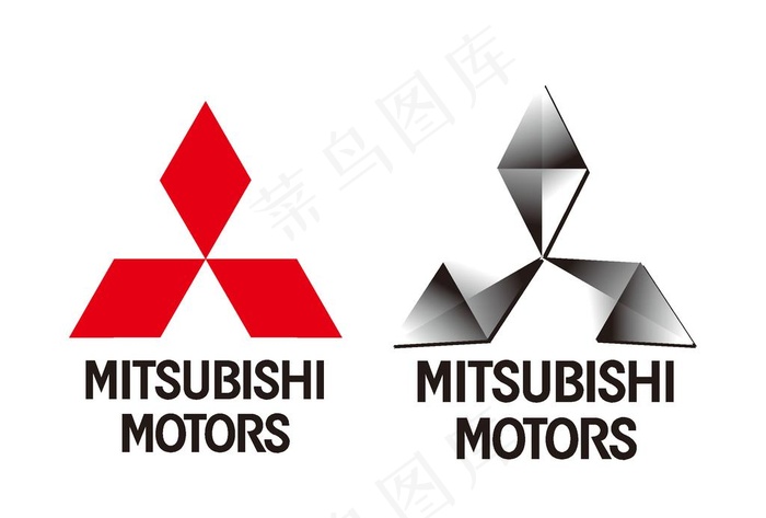 三菱汽车LOGO图片ai矢量模版下载