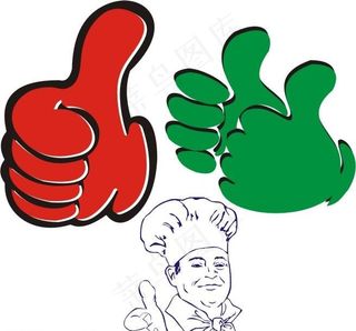 大拇指 集合图片