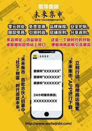 未来集市海报图片