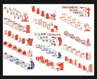 楼梯文化墙图片