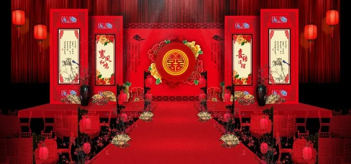 鸾凤和鸣图片(7087X3543(DPI:300))psd模版下载