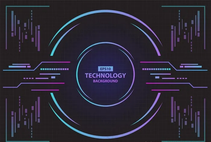 科技背景图片ai矢量模版下载