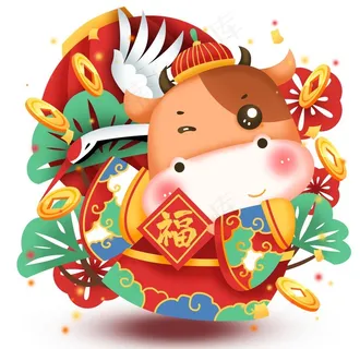 2021 金牛送福 牛年图片