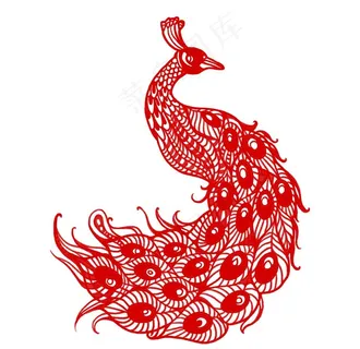 中国风节日剪纸画图片