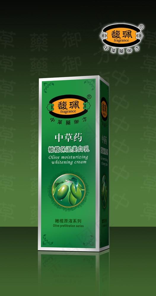 馥珮盒子包装设计（展开图）图片psd模版下载