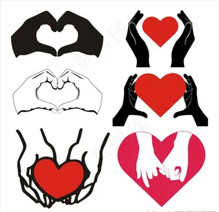 爱心手型图片