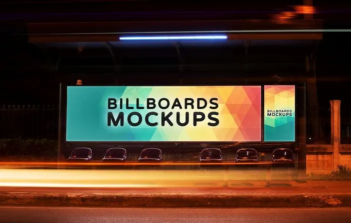 等车广告图片psd模版下载