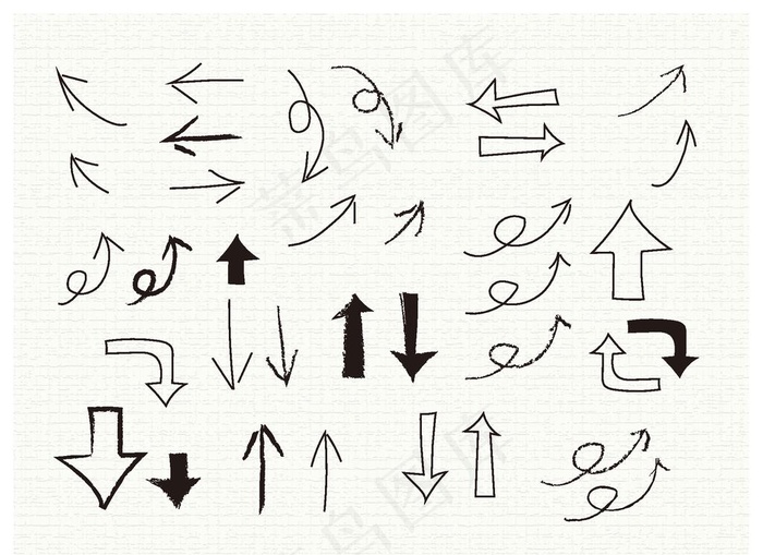 箭头图片ai矢量模版下载