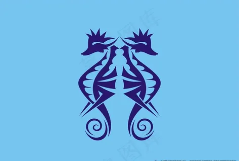 海马图标矢量素材图片