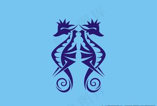 海马图标矢量素材图片