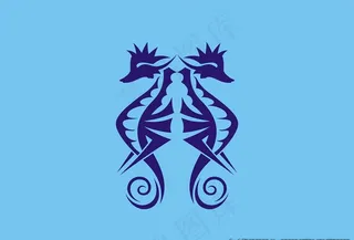 海马图标矢量素材图片