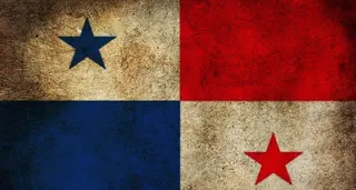 红蓝做旧旗帜图片