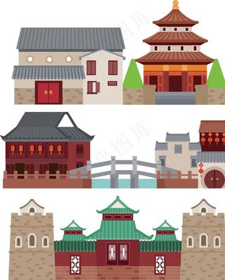 卡通建筑图片