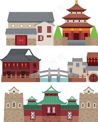 卡通建筑图片