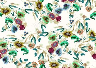 大牌 方巾 数码印花 小碎花图片