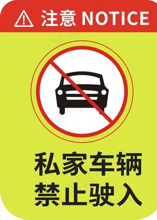 禁止驶入图片