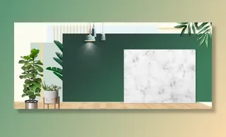 绿色室内电器焕新季大气电视机海图片