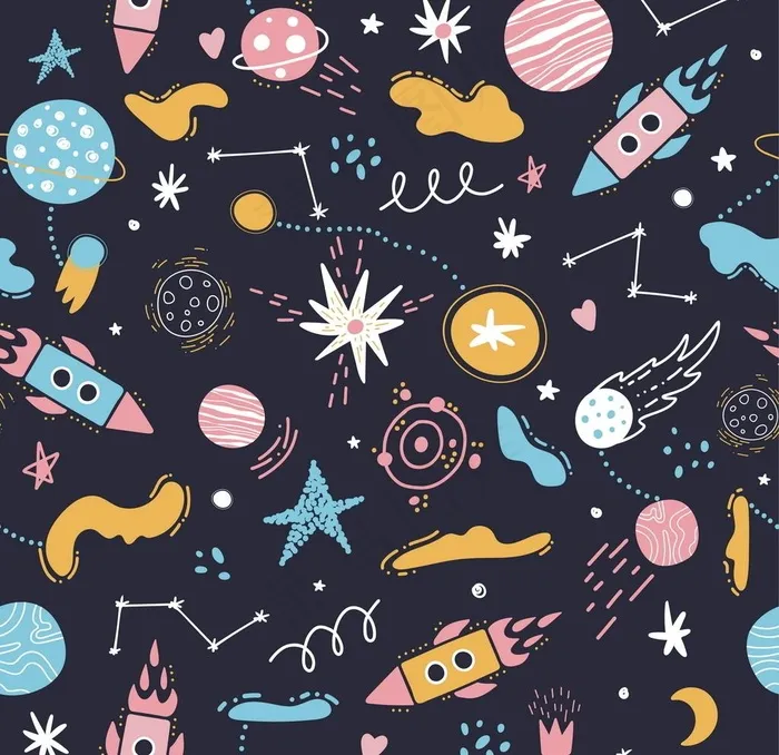 无缝印花图片eps,ai矢量模版下载