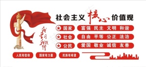 核心价值观文化墙图片