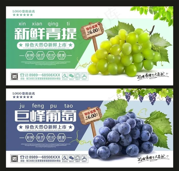 葡萄图片(210X297)cdr矢量模版下载