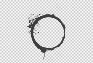 花环花纹水墨水彩古风海报素材图片