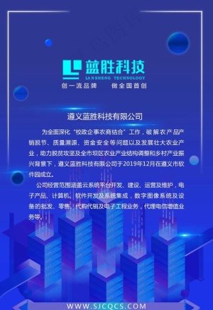 蓝科技公司简介图片