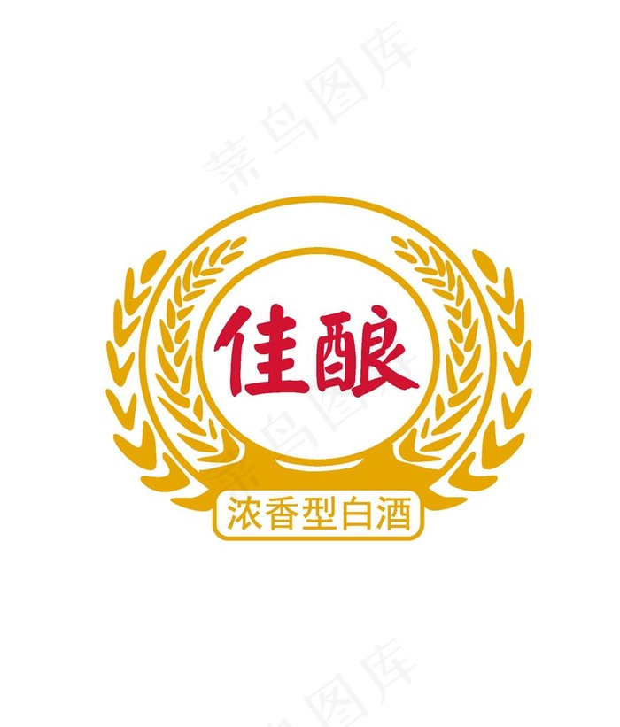 白酒 框 花纸 矢量 酒 麦穗图片ai矢量模版下载