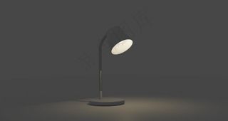 简约台灯桌面背景图片
