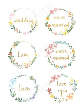 婚礼花环图片