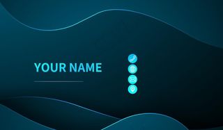 条纹艺术渐变名片简约素材图片