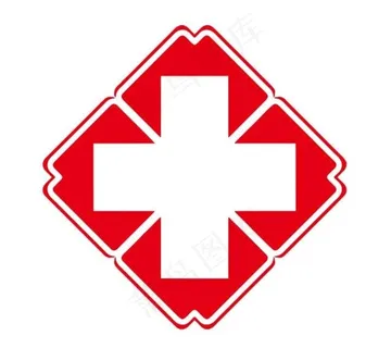 矢量医院十字标图片